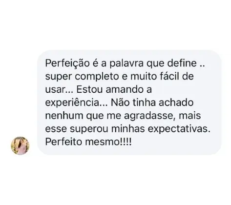 Depoimento real do Instagram