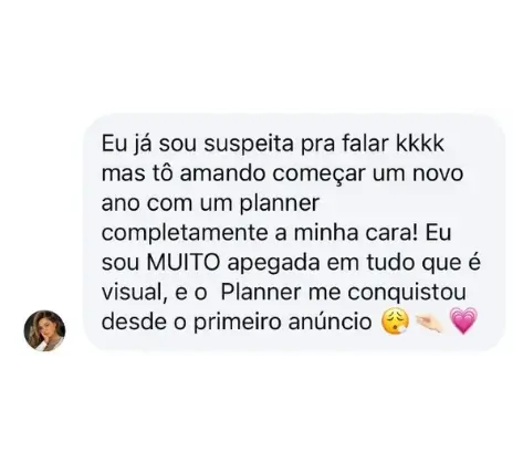 Depoimento real do Instagram